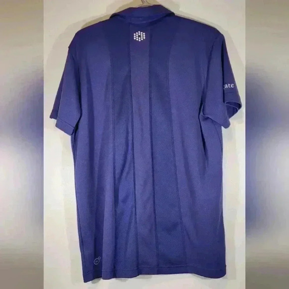 Puma Mens Purple Polo Golf Shirt Breathable Size Large - Picture 2 of 5